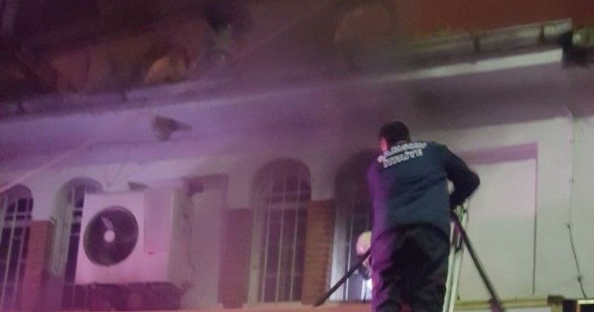 Bafra'da İş Yeri Yangını
