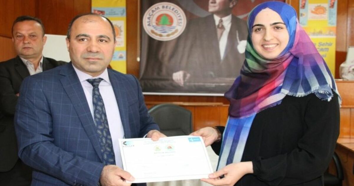 Alaçam’da Girişimcilik Kursu Sertifika Töreni