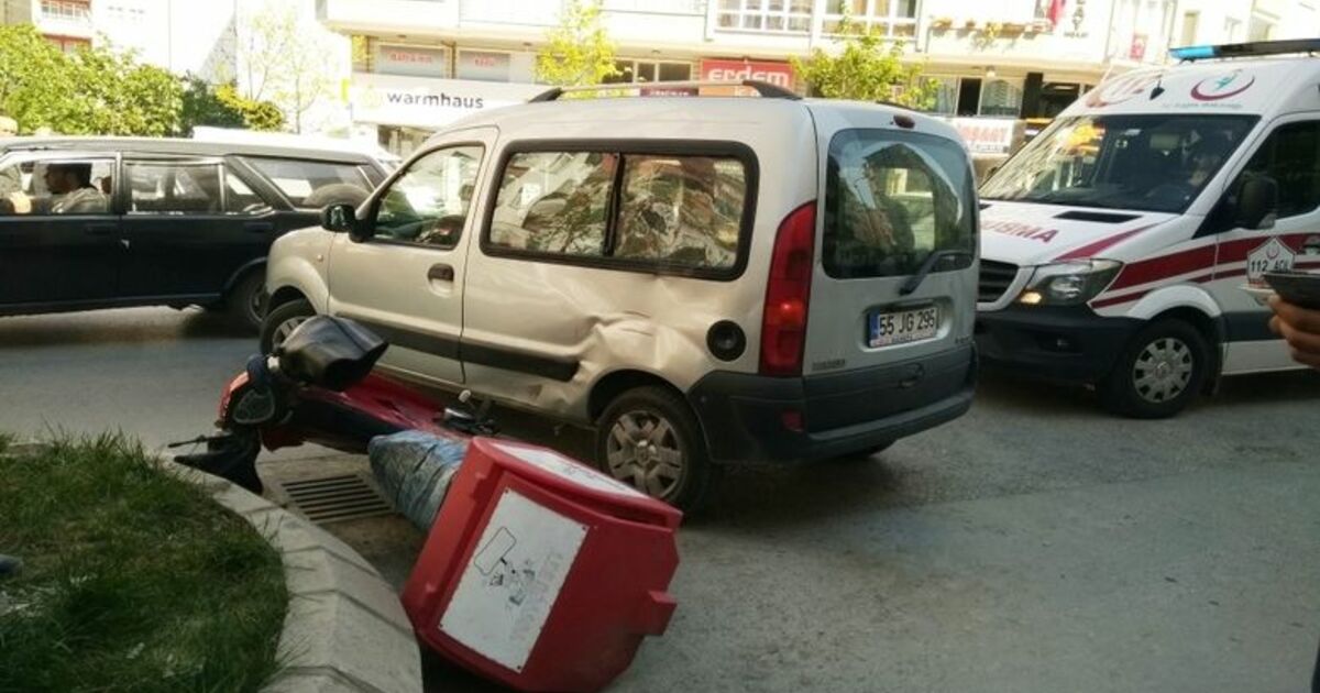 Bafra’da Kaza: 1 Yaralı