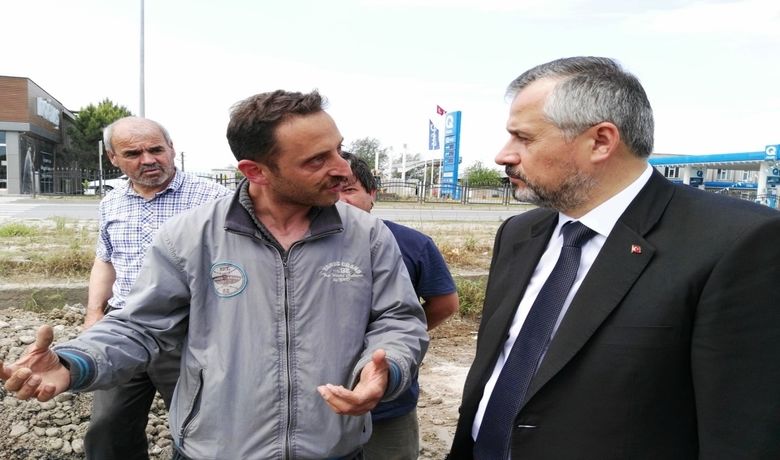 Başkan Kılıç, Su ArızasıGiderme Çalışmalarını Yerinde İnceledi - Samsun’un Bafra ilçesinde meydana gelen su hattı arızası  giderilmeye çalışılıyor.