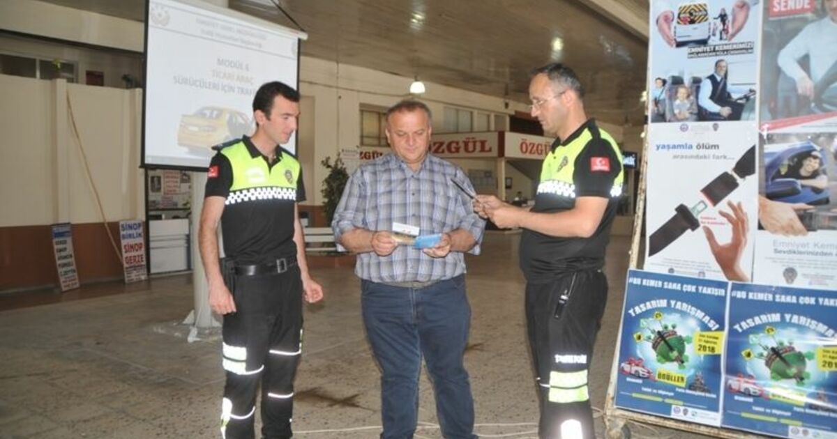 Bafra’da Sürücüler Ve Yolcular Uyarıldı