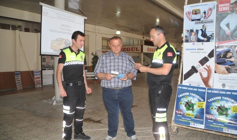 Bafra’da Sürücüler Ve Yolcular Uyarıldı