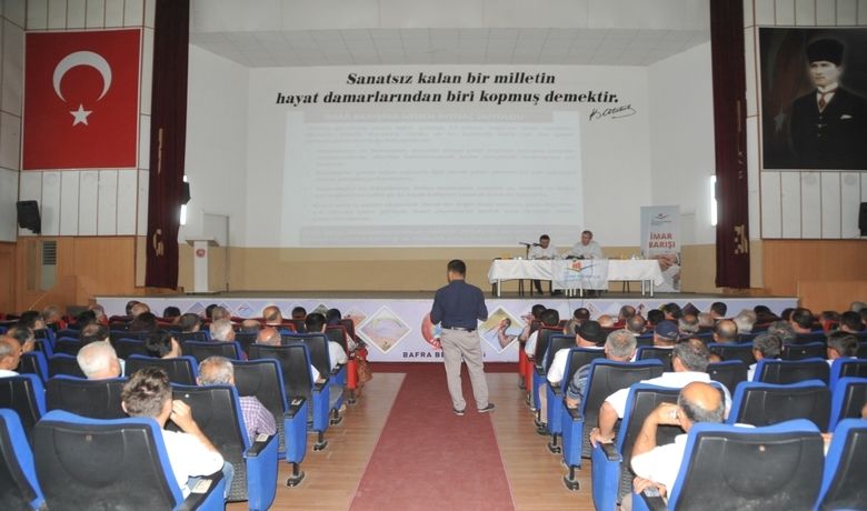 Bafra’da İmar Barışı Anlatıldı - Samsun Çevre ve Şehircilik İl Müdürlüğünce Bafra ilçesinde ‘İmar Barışı’ konusunda bilgilendirme toplantısı düzenlendi.