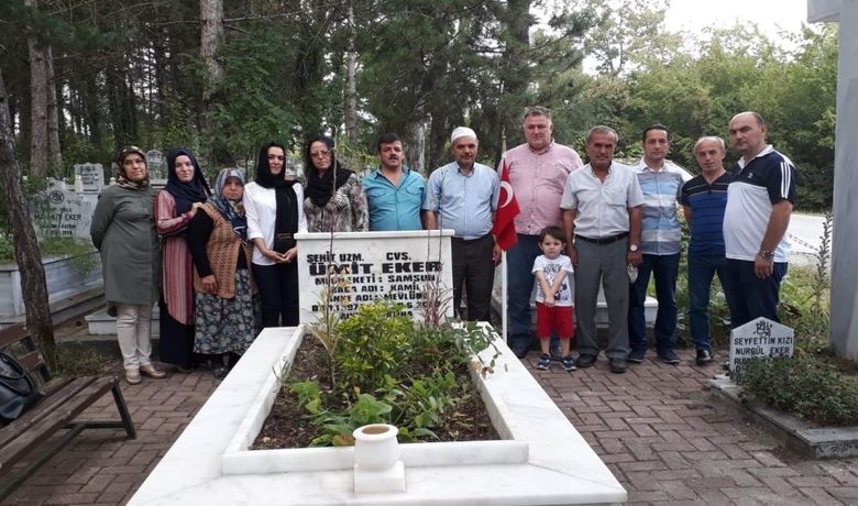 Şehit Ümit Eker Kabri Başında Anıldı - Şehit Ümit Eker, Samsun’un Kavak ilçesindeki kabri başında dualarla anıldı
