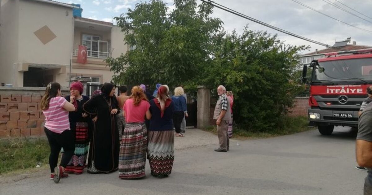 Bafra’da Ev Yangını Korkuttu