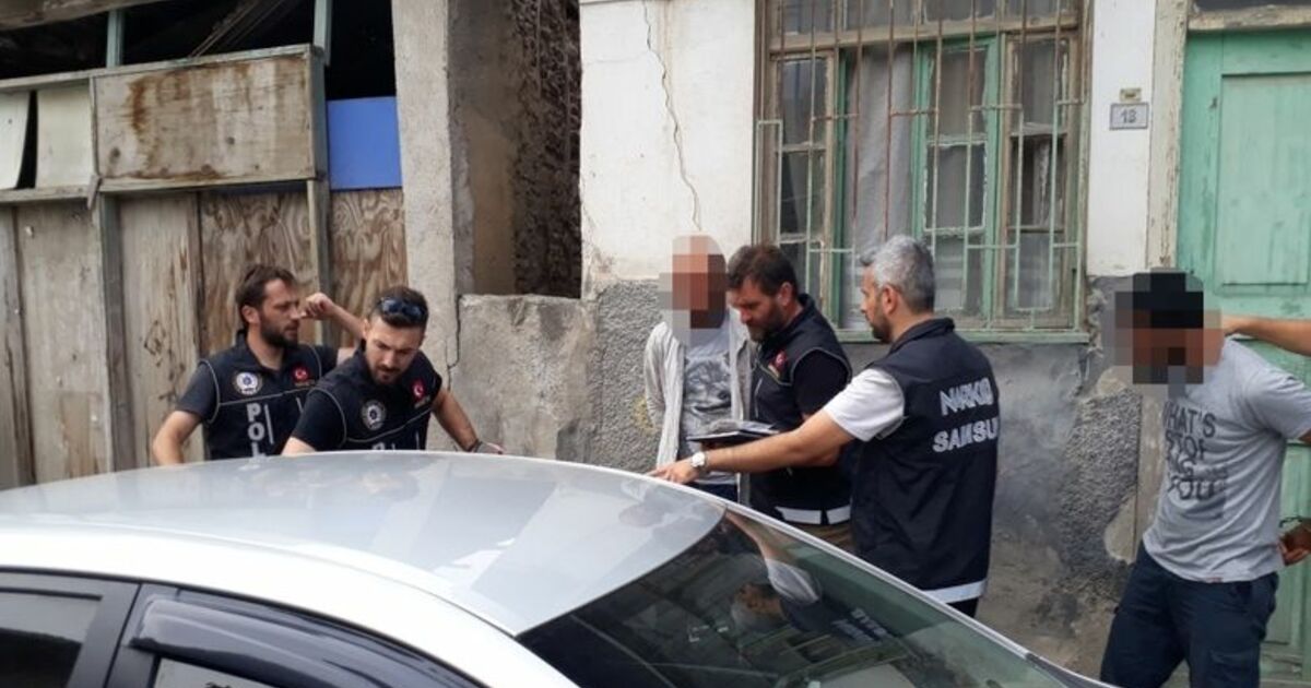 Bafra’da Uyuşturucu Yuvasına Baskın