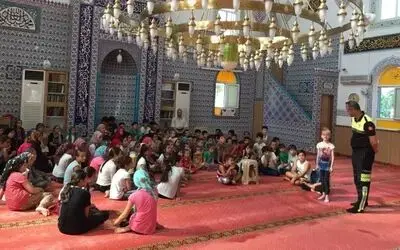 Yaz Kur’an Kursu Öğrencilerine Trafik Eğitimi
