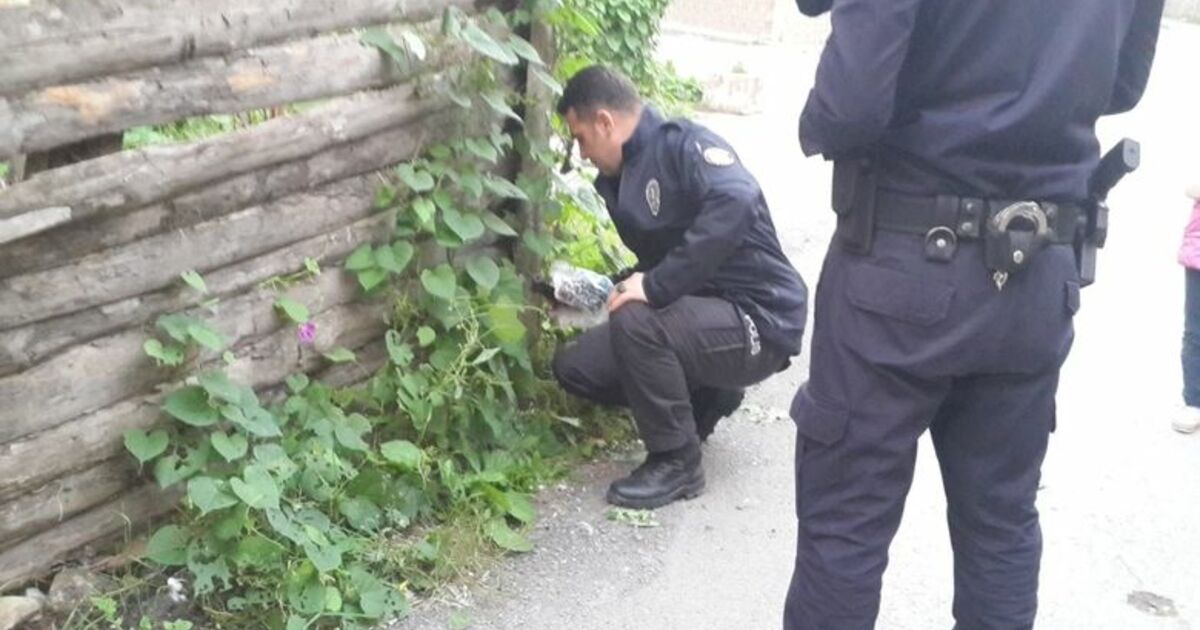 Bafra’da Yol Kenarında Tabanca Bulundu