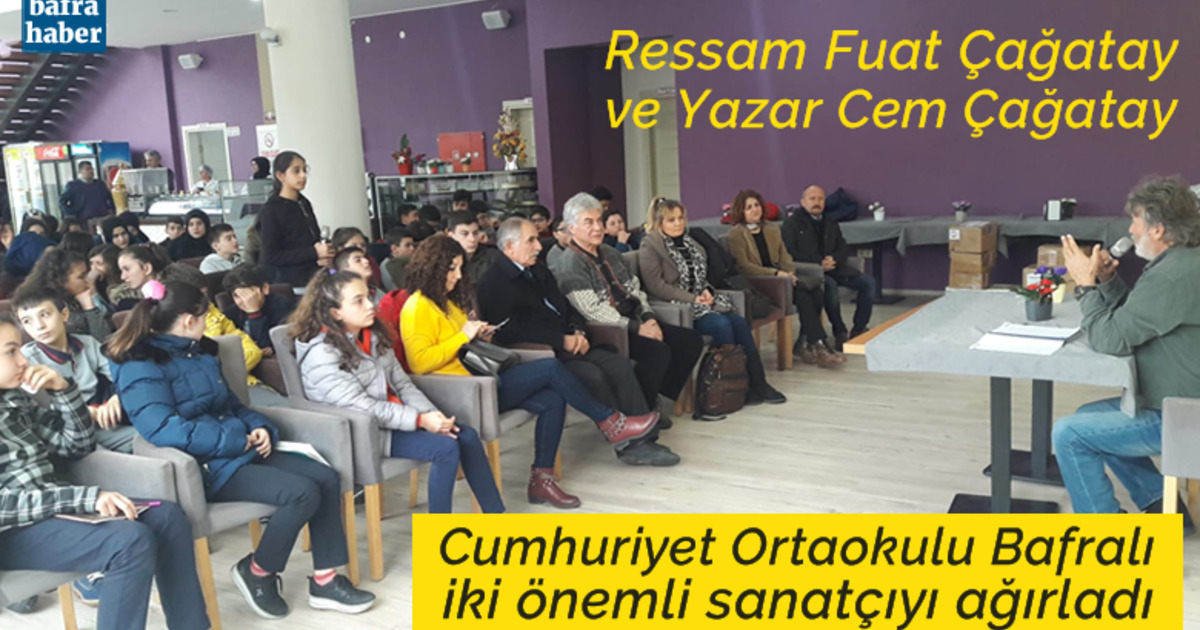 Bafra Cumhuriyet Ortaokulu Bafralı İki Önemli Sanatçıyı Ağırladı