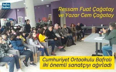Bafra Cumhuriyet Ortaokulu Bafralı İki Önemli Sanatçıyı Ağırladı