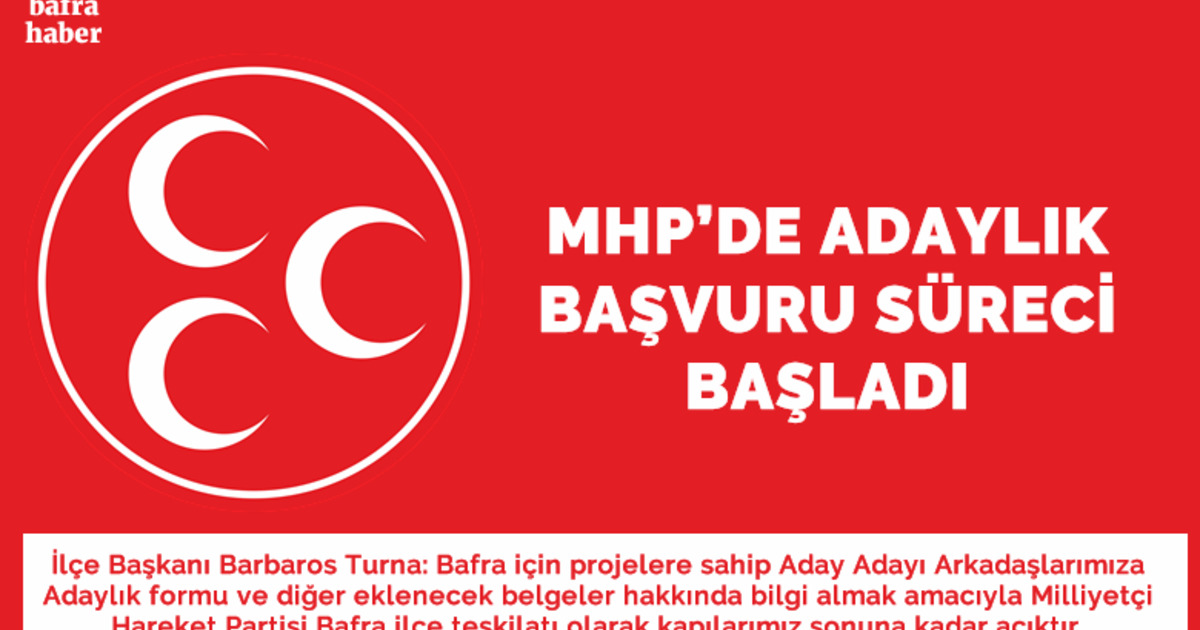 Mhp’de Aday Başvuruları 15 Aralık’ta Sona Erecek 
