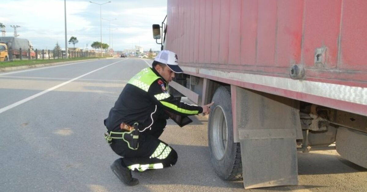 Bafra'da Kış Lastiği Denetimi