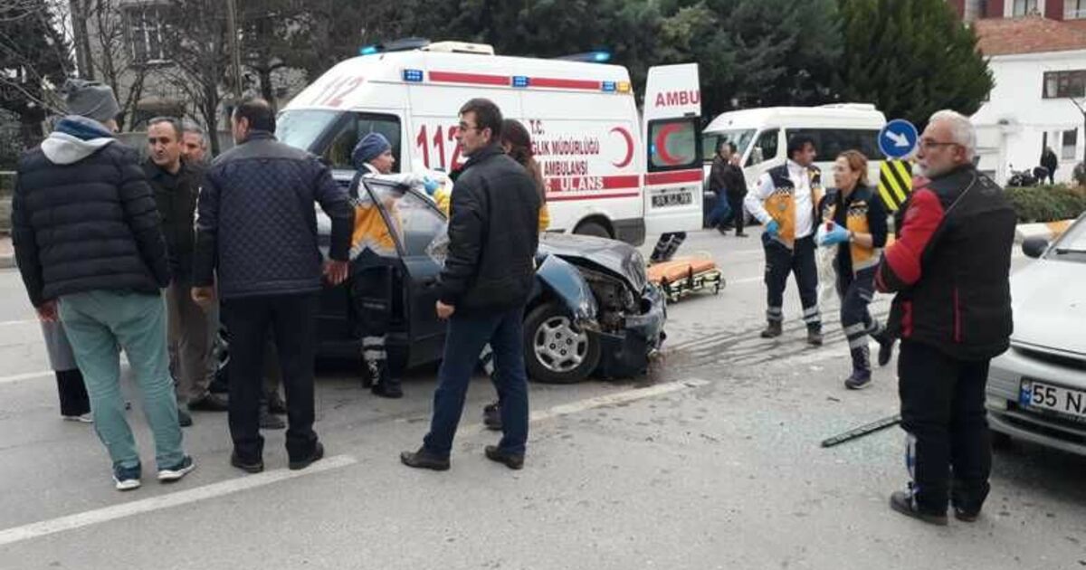 Elekçi Yokuşunda Trafik Kazası 1 Yaralı 
