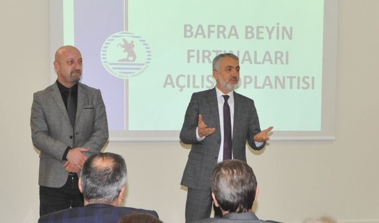 Bafra’da “beyin Fırtınaları"Açılış Toplantısı Yapıldı - Ondokuz Mayıs Üniversitesi (OMÜ) Bafra Hacı Fevziye Arslan İşletme Fakültesinde "Beyin Fırtınaları" açılış toplantısı yapıldı.