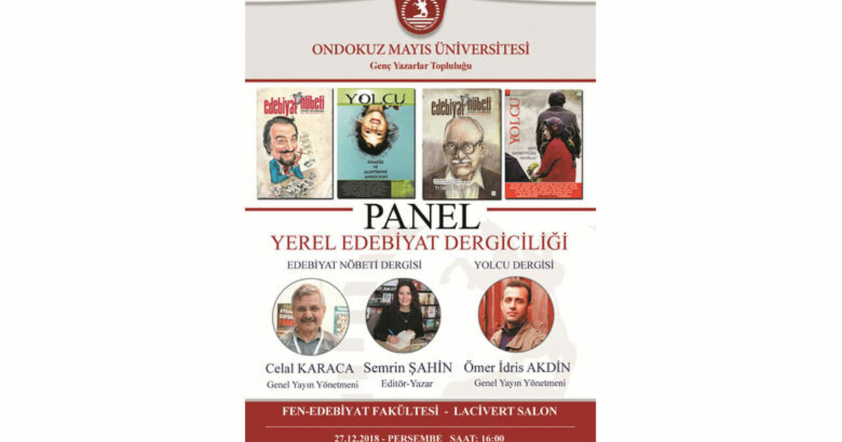 Ondokuz Mayıs Üniversitesi Genç Yazarlar Topluluğu Faaliyetlerine Başlıyor