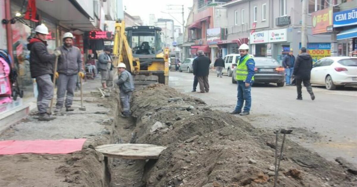Alaçam Caddesinde Çalışmalara Başlandı 