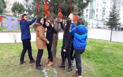 Bafra Anadolu Lisesinde Ağaçlar Kitap Açtı
