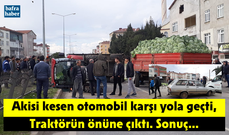 Bafra’da Akisi Kesen Otomobil Karşı Yola Geçti - Samsun’un Bafra ilçesinde meydana gelen trafik kazasında akisi kesen otomobil, sürücüsünün direksiyon hakimiyetini kaybetmesi sonucu korkulukları kırarak karşı yola geçti. 
