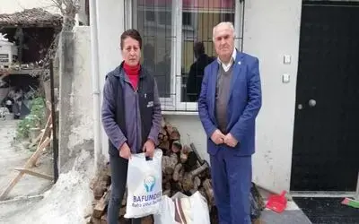 Bafra Umut Derneğinden Kolay’da Evi Yanan Aileye Yardım