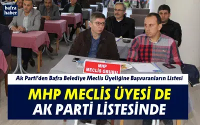 Ak Parti'den Belediye Meclis Üyeliğine Başvuranların Listesi