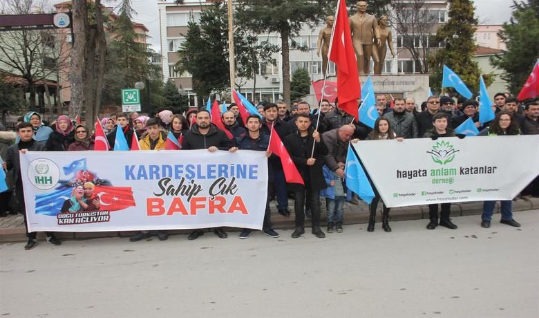 Bafra’da Doğu Türkistan’daki ZulmeSes Getirmek İçin Yürüdüler - İyilik Her Zaman Her yerde  (İHH) Bafra İnsani Yardım Derneği iş birliği ile Doğu Türkistan'daki zulme ses getirmek için Bafra'da yürüyüş düzenledi.