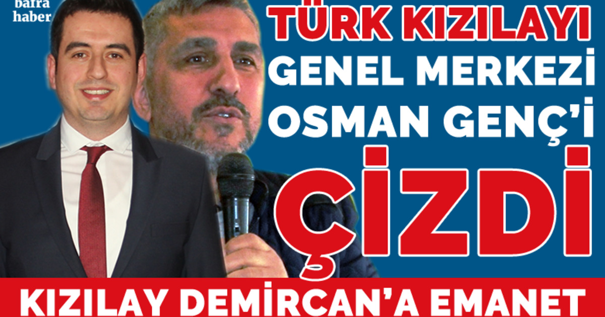 Kızılay Bafra Şubesi Eczacı Halim Demircan’a Emanet