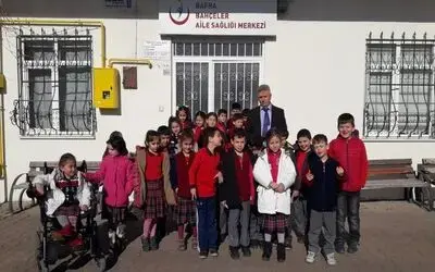 50. Yıl İlkokulu Öğrencileri Bahçeler Aile Sağlığı Merkezinde