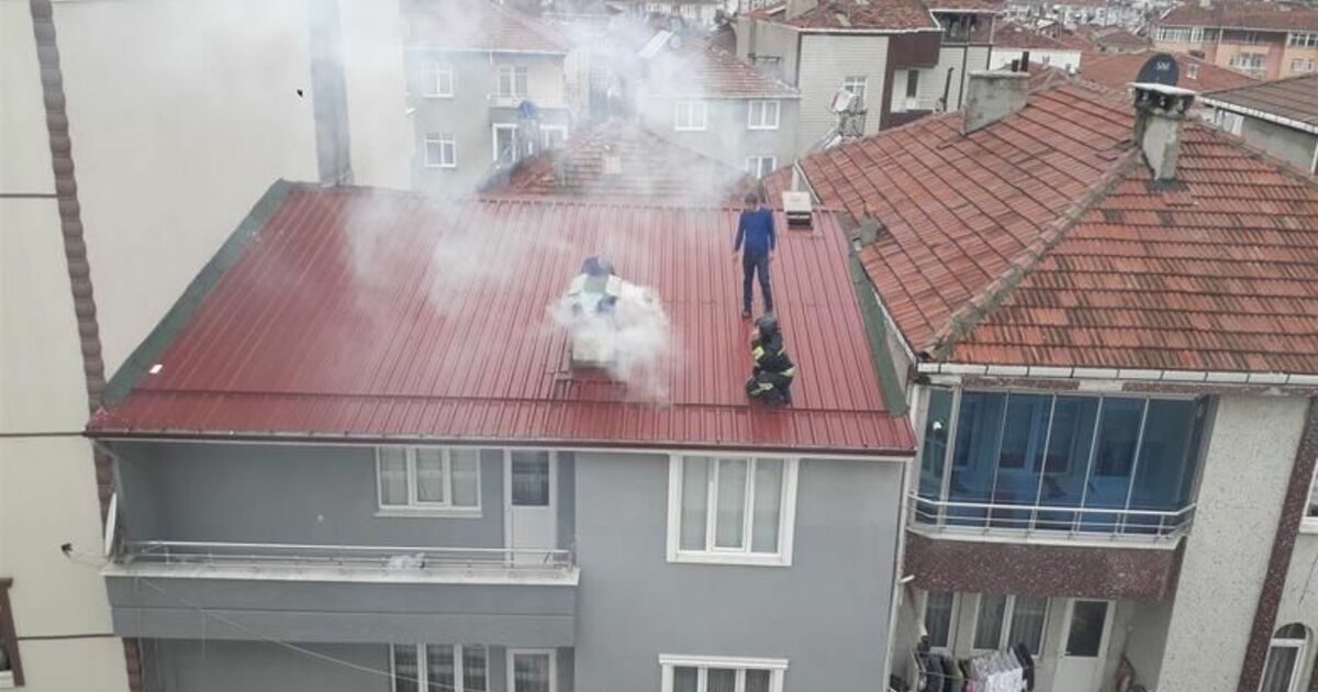 Bacada Çıkan Yangını Paniğe Neden Oldu