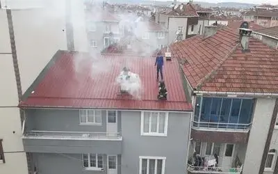 Bacada Çıkan Yangını Paniğe Neden Oldu