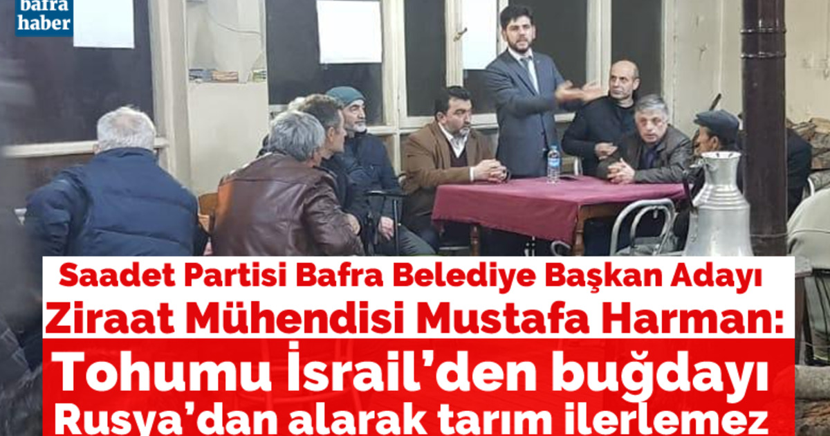 Mustafa Harman: Tohumu İsrail’den Buğdayı Rusya’dan Alarak Tarım İlerlemez