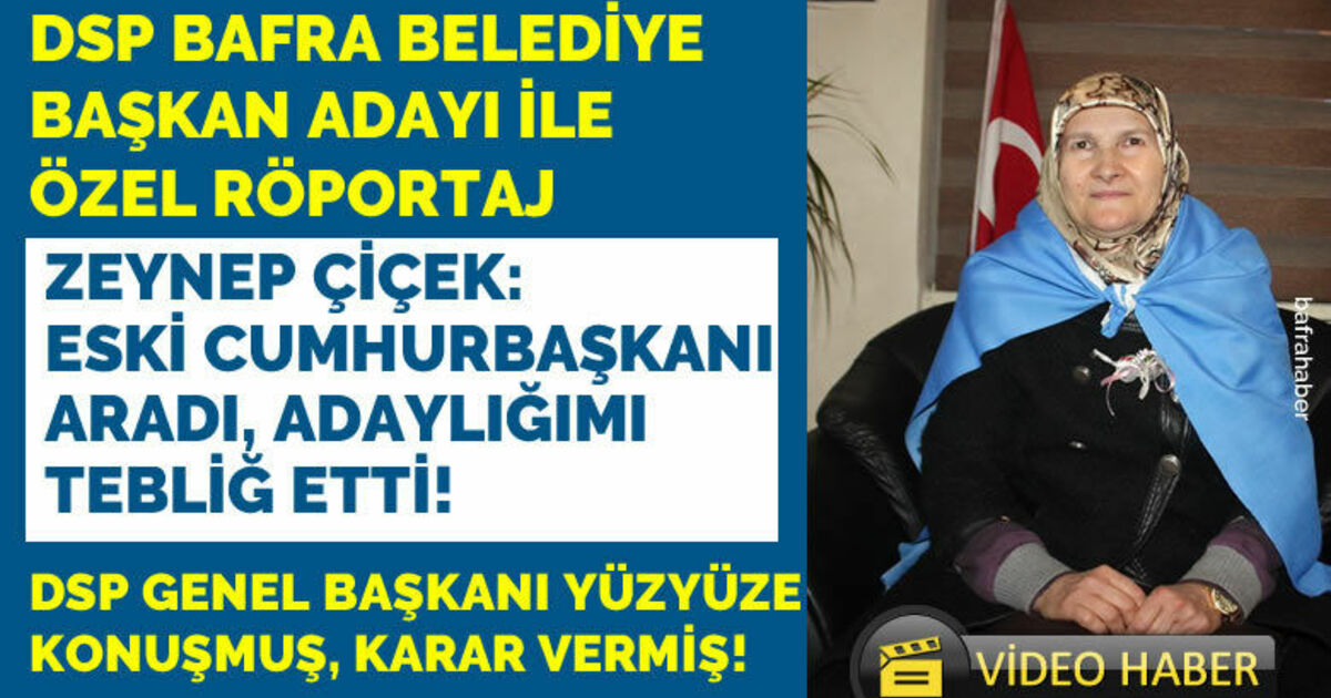 Zeynep Çiçek: Eski Cumhurbaşkanı Aradı, Adaylığımı Tebliğ Etti!