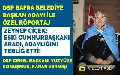 Zeynep Çiçek: Eski Cumhurbaşkanı Aradı, Adaylığımı Tebliğ Etti!