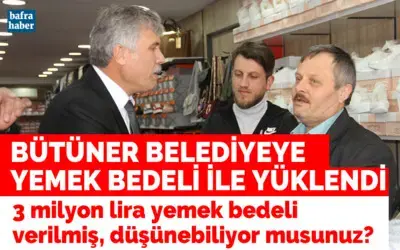 Kemal Bütüner: Benim Belediyemde Yemeklere Milyonlar Harcanmayacak