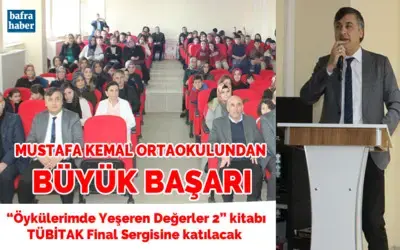  “öykülerimde Yeşeren Değerler 2” Kitabı Tübitak Final Sergisine Katılacak