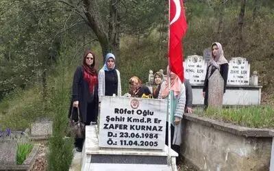 Alaçamlı Şehit Kabri Başında Dualarla Anıldı