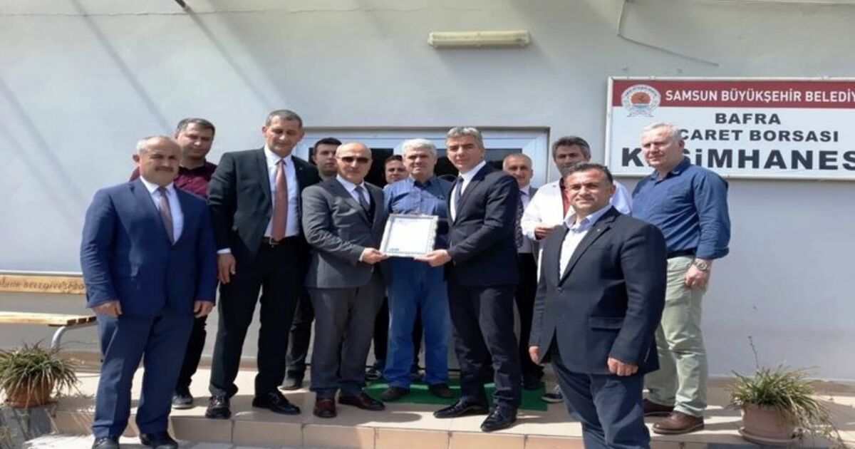 Bafra Kesimhanesi Onay Belgesini Aldı