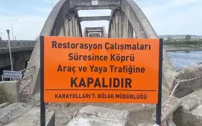 Çetinkaya Köprüsü'nde Restorasyon Çalışmaları Başladı