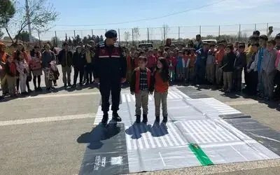Jandarmadan Öğrencilere Trafik Eğitimi