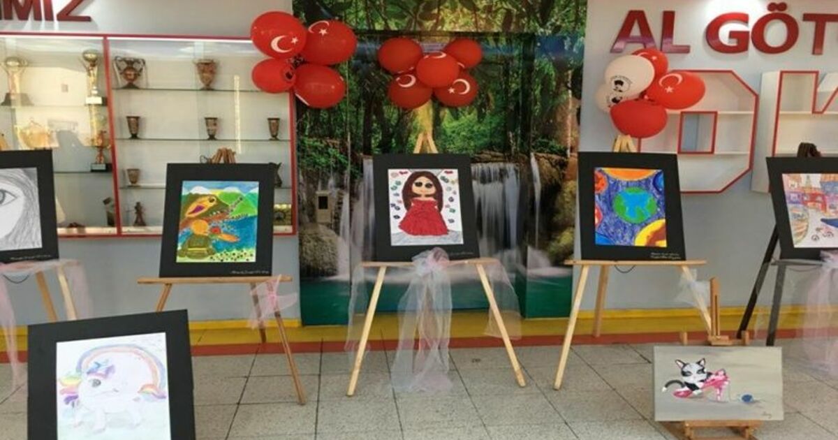Kızılırmak İlkokulu Öğrencilerinden Resim Sergisi
