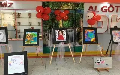 Kızılırmak İlkokulu Öğrencilerinden Resim Sergisi