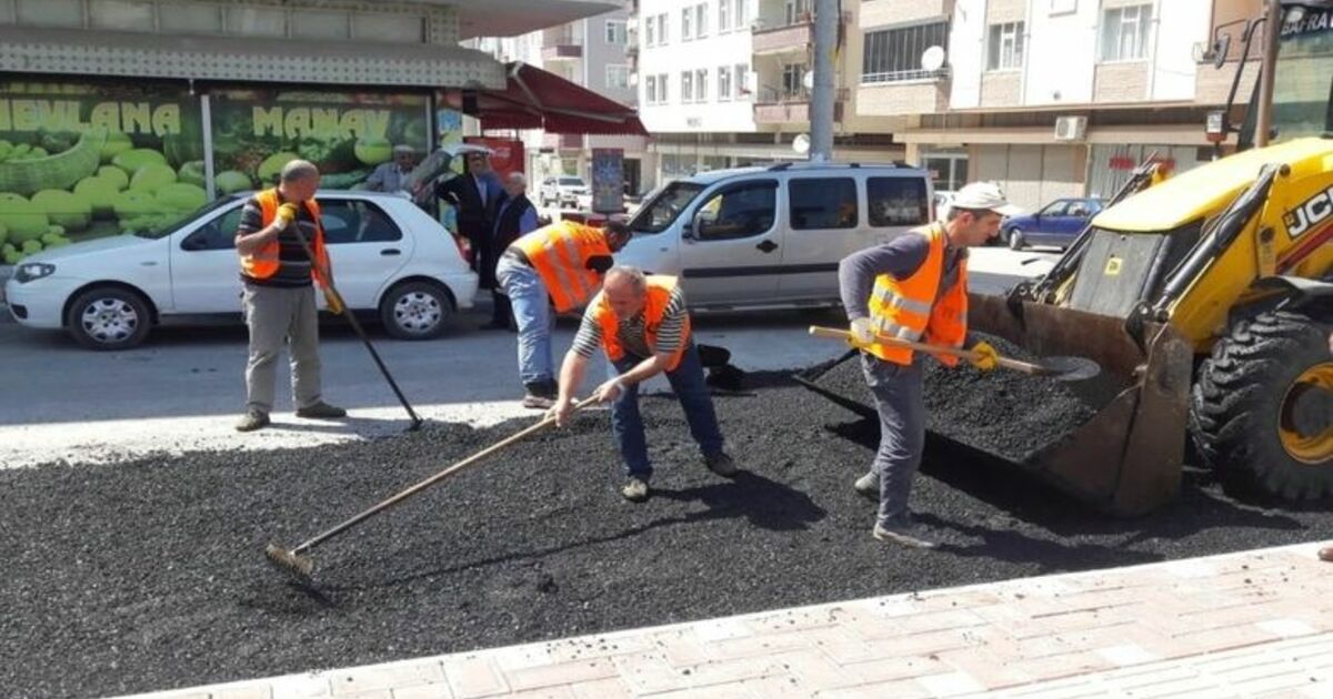 Bafra'da Asfalt Çalışmaları