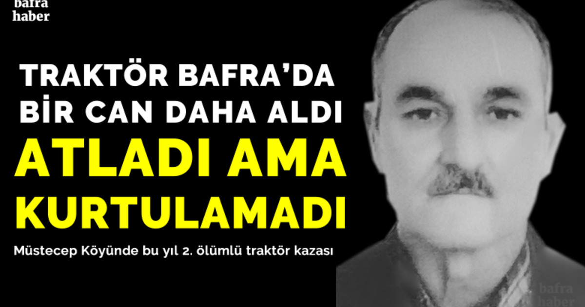 Traktörden Atlayan Sürücü Hayatını Kaybetti