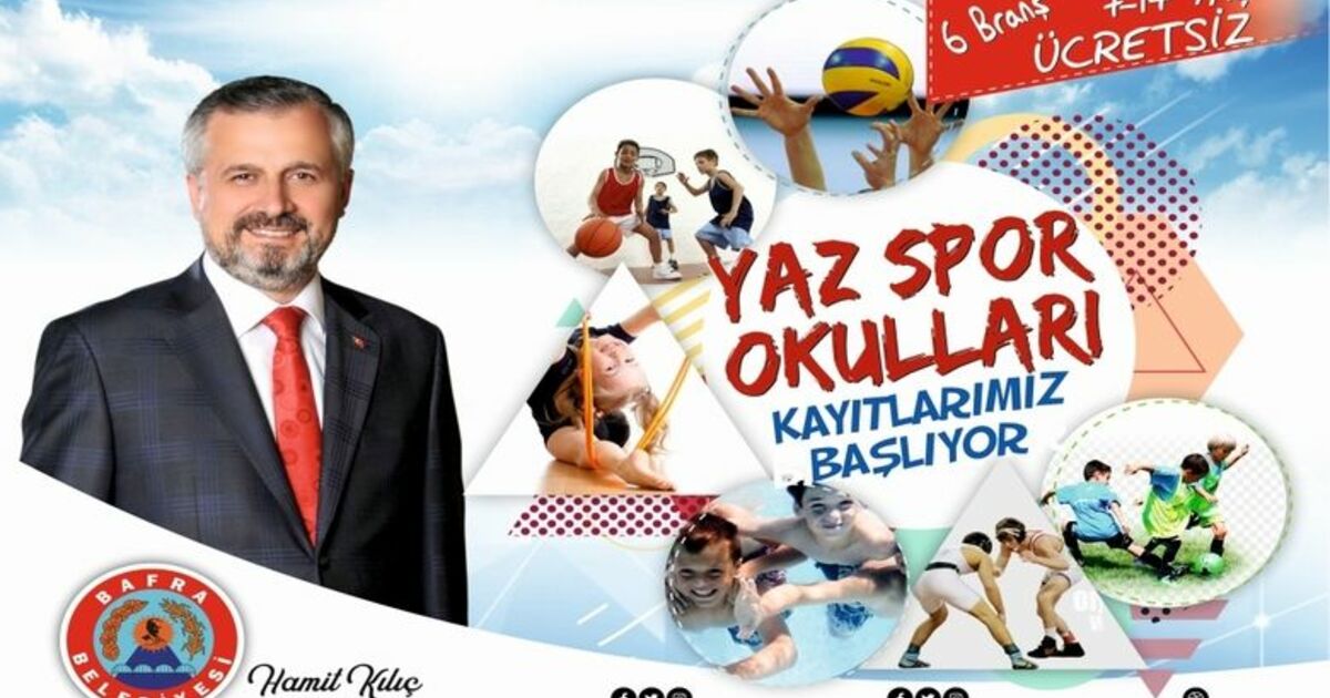 Bafra’da Yaz Spor Okulları Kayıtları Devam Ediyor