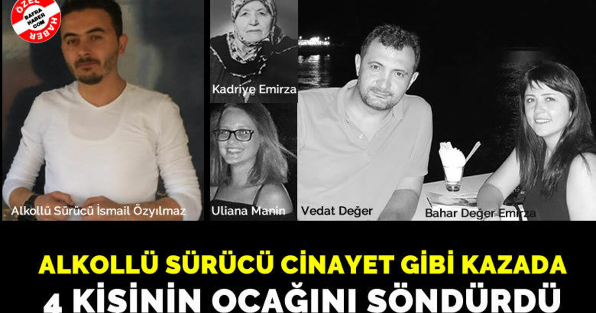 Alkollü Sürücü Cinayet Gibi Kazada 4 Kişinin Ocağını Söndürdü