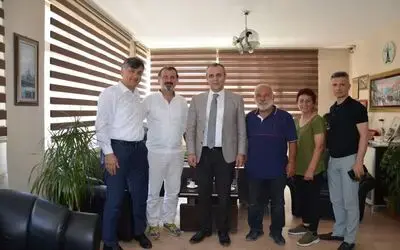 Kaymakam Adanur’dan Bafra Haber’e Veda Ziyareti 
