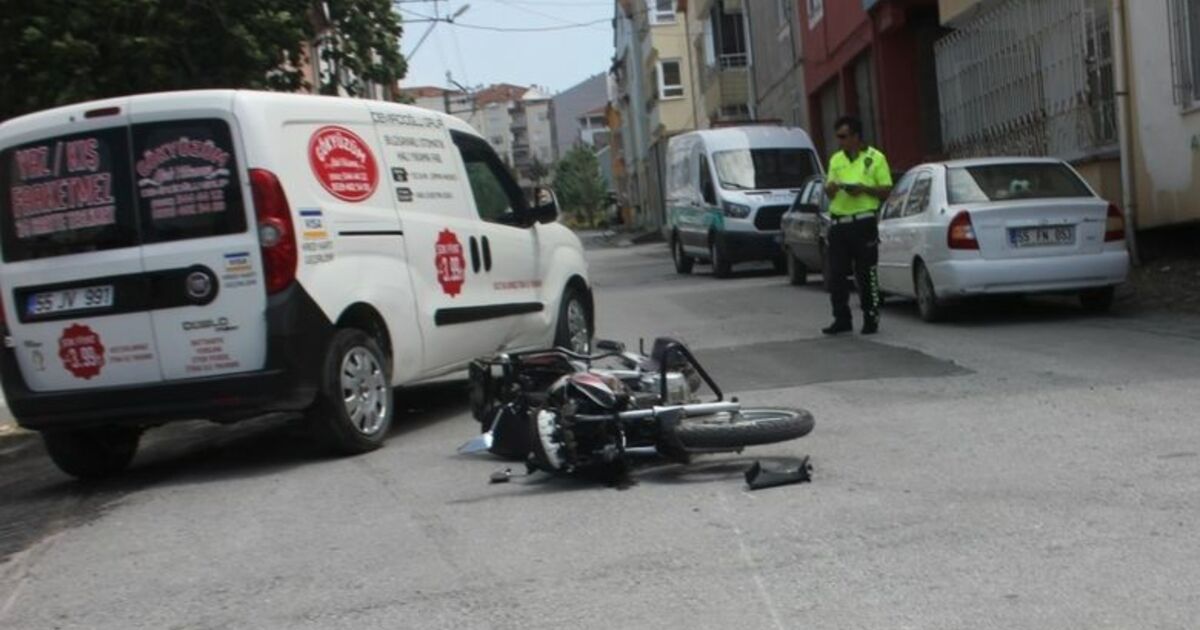 Ticari Araçla Motosiklet Çarpıştı:1 Yaralı