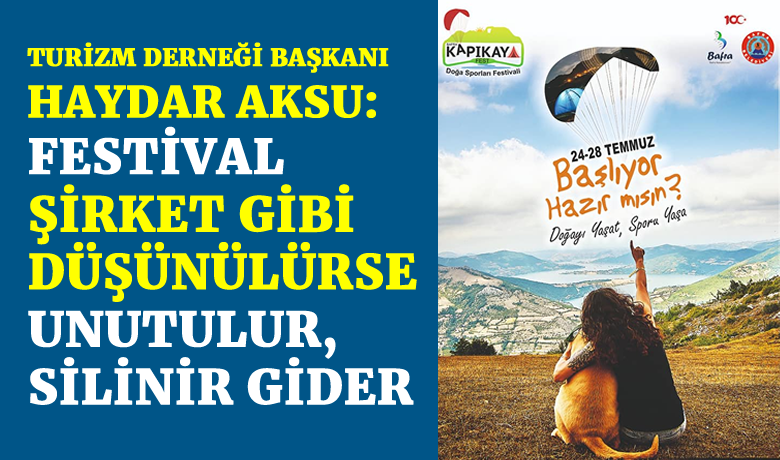 Bafra Turizm Derneği Başkanı Haydar Aksu’dan Kapıkaya Festivali Öncesi Değerlendirme