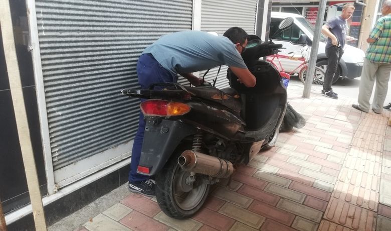 Çalınan Motosikletini 150 Metre İleride Buldu - Samsun’un Bafra ilçesinde dün gece çalınan motosikletini park halinde terk edilmiş halde buldu.