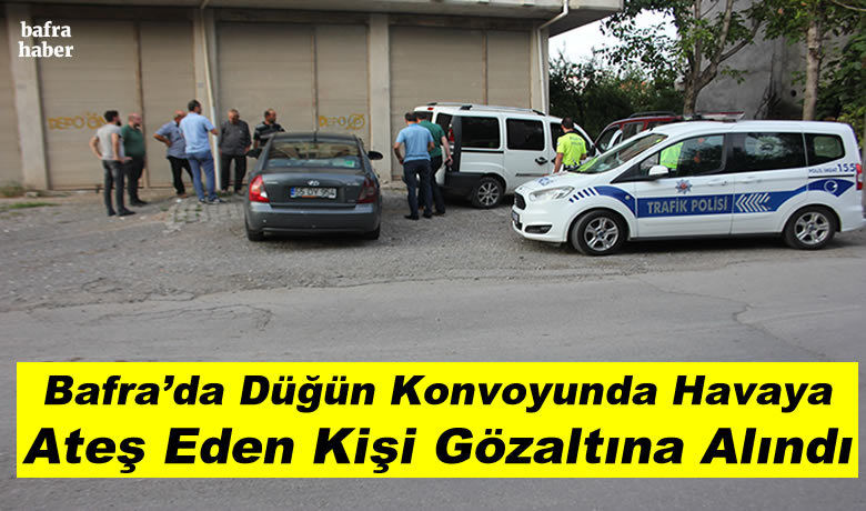 Bafra’da Düğün Konvoyunda HavayaAteş Eden Kişi Gözaltına Alındı - Samsun’un Bafra ilçesinde düğün konvoyunda havaya ateş eden bir kişi polisten kaçamadı.