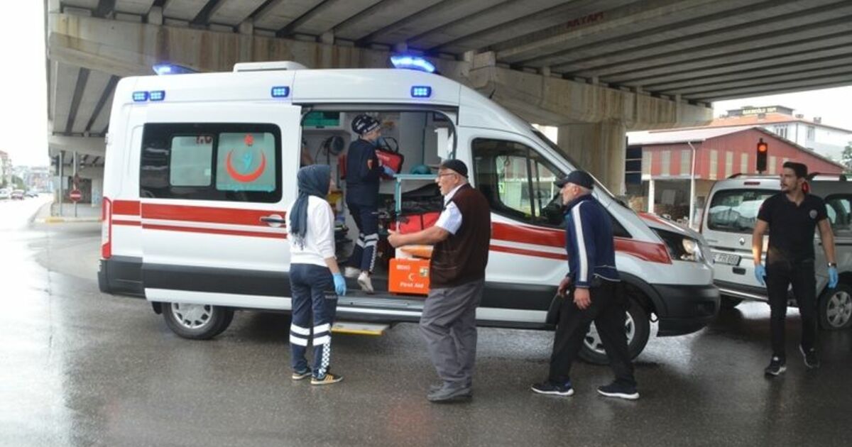 Bafra'da Trafik Kazası: 1 Yaralı